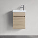 DNW 400X220X530MM Plywood Wall Hung Vanity - Light Oak With Ceramic Top - NZHomeware