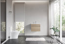 DNW 600X460X480MM Plywood Wall Hung Vanity - Light Oak With Ceramic Top - NZHomeware