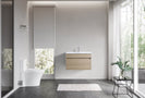 DNW 750X460X480MM Plywood Wall Hung Vanity - Light Oak With Ceramic Top - NZHomeware