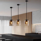 Double Glazed Amber Glass Pendant - NZHomeware