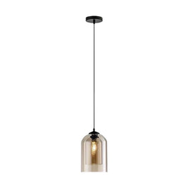 Double Glazed Amber Glass Pendant - NZHomeware