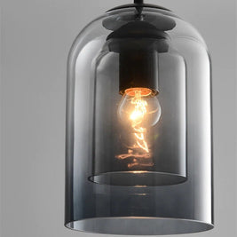 Double Glazed Smoky Glass Pendant - NZHomeware