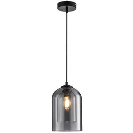 Double Glazed Smoky Glass Pendant - NZHomeware