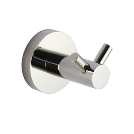 Double Robe Hook Euro Pin Lever Round Chrome Stainless Steel Wall Mounted - NZHomeware