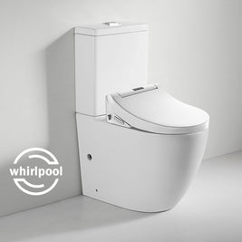 Electric Intelligent Self Hygiene Instant Heating Toilet Cover Seat with Rimless Back To Wall Toilets Suite Two Piece Toilets - NZHomeware