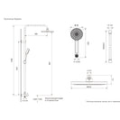 Englefield Studio II Dual Rain Shower Polished Chrome - NZHomeware