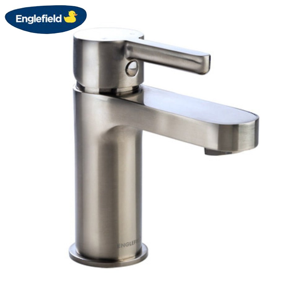 Englefield Studio Pin Basin Mixer Brushed Nickel – NZHomeware