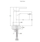 Englefield Studio Pin Basin Mixer Matte Black - NZHomeware