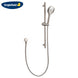 Englefield Studio Pin Brushed Nickel Slide Shower with Single Function Hand Shower - NZHomeware