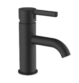 Englefield Studio Pin Gooseneck Basin Mixer Matte Black - NZHomeware