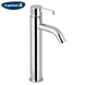 Englefield Studio Pin Gooseneck Basin Tall Mixer Polished chrome - NZHomeware