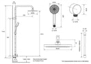 Englefield Studio Polished Chrome Dual Rain Shower - NZHomeware