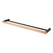Esperia Black & Rose Gold Double Towel Rail 600mm Stainless Steel 304 Wall Mounted - NZHomeware