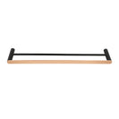 Esperia Black & Rose Gold Double Towel Rail 600mm Stainless Steel 304 Wall Mounted - NZHomeware