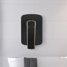 Esperia Matt Black & Rose Gold Shower/Bath Wall Mixer Solid Brass Wall Mounted - NZHomeware