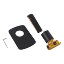 Esperia Matt Black & Rose Gold Shower/Bath Wall Mixer Solid Brass Wall Mounted - NZHomeware