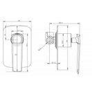 Esperia Matt Black & Rose Gold Shower/Bath Wall Mixer Solid Brass Wall Mounted - NZHomeware