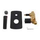 Esperia Matt Black & Rose Gold Solid Brass Wall Mounted Mixer with Diverter for shower and bathtub - NZHomeware