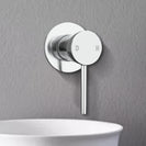 Euro 65mm Polished Chrome Solid Brass Wall Mixer for Bathtub and Basin - NZHomeware