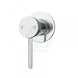 Euro 65mm Polished Chrome Solid Brass Wall Mixer for Bathtub and Basin - NZHomeware