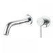 Euro 65mm Round Chrome Bathtub/Basin Mixer with Bath Spout Wall Mounted - NZHomeware