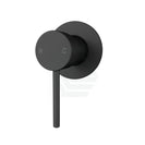 Euro 65mm Round Matt Black Bathtub/Basin Mixer Wall Mounted with Bath Spout Wall Mounted - NZHomeware