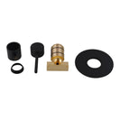 Euro 65mm Round Matt Black Bathtub/Basin Mixer Wall Mounted with Bath Spout Wall Mounted - NZHomeware