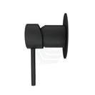 Euro 65mm Round Matt Black Bathtub/Basin Mixer Wall Mounted with Bath Spout Wall Mounted - NZHomeware