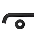 Euro 65mm Round Matt Black Bathtub/Basin Mixer Wall Mounted with Bath Spout Wall Mounted - NZHomeware