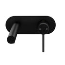 Euro Matt Black Round Bathtub/Basin Wall Mixer With Spout Color Up Extend - NZHomeware