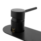 Euro Matt Black Round Bathtub/Basin Wall Mixer With Spout Color Up Extend - NZHomeware