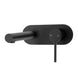 Euro Matt Black Round Bathtub/Basin Wall Mixer With Spout Color Up Extend - NZHomeware