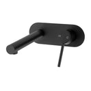 Euro Matt Black Round Bathtub/Basin Wall Mixer With Spout Color Up Extend - NZHomeware
