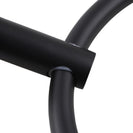 Euro Pin Lever Round Black Hand Towel Ring Wall Mounted - NZHomeware