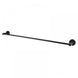 Euro Pin Lever Round Black Single Towel Rack Rail 800mm - NZHomeware