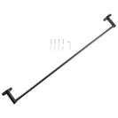 Euro Pin Lever Round Black Single Towel Rack Rail 800mm - NZHomeware