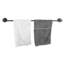 Euro Pin Lever Round Black Single Towel Rack Rail 800mm - NZHomeware