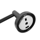 Euro Pin Lever Round Black Single Towel Rack Rail 800mm - NZHomeware