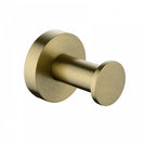 Euro Pin Lever Round Brushed Yellow Gold Stainless Steel Robe Hook Wall Mounted - NZHomeware