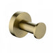 Euro Pin Lever Round Brushed Yellow Gold Stainless Steel Robe Hook Wall Mounted - NZHomeware