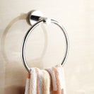 Euro Pin Lever Round Chrome Hand Towel Ring - NZHomeware