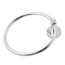 Euro Pin Lever Round Chrome Hand Towel Ring - NZHomeware