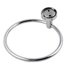 Euro Pin Lever Round Chrome Hand Towel Ring - NZHomeware