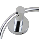 Euro Pin Lever Round Chrome Hand Towel Ring - NZHomeware