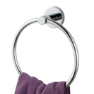 Euro Pin Lever Round Chrome Hand Towel Ring - NZHomeware