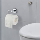 Euro Pin Lever Round Chrome Toilet Paper Roll Holder - NZHomeware