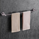 Euro Pin Lever Round Gunmetal Grey Single Towel Rack Rail 900mm CUT TO SIZE - NZHomeware