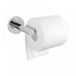 Euro Pin Lever Stainless Steel Round Chrome Toilet Paper Roll Holder Wall Mounted - NZHomeware