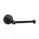 Euro Pin Lever Stainless Steel Round Matt Black Toilet Paper Roll Holder Wall Mounted - NZHomeware