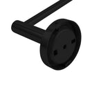 Euro Pin Lever Stainless Steel Round Matt Black Toilet Paper Roll Holder Wall Mounted - NZHomeware